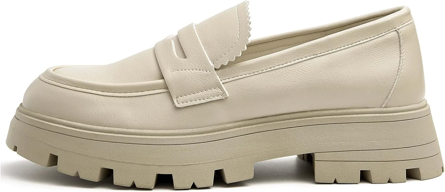Cestfini Platform Chunky Loafers for Women