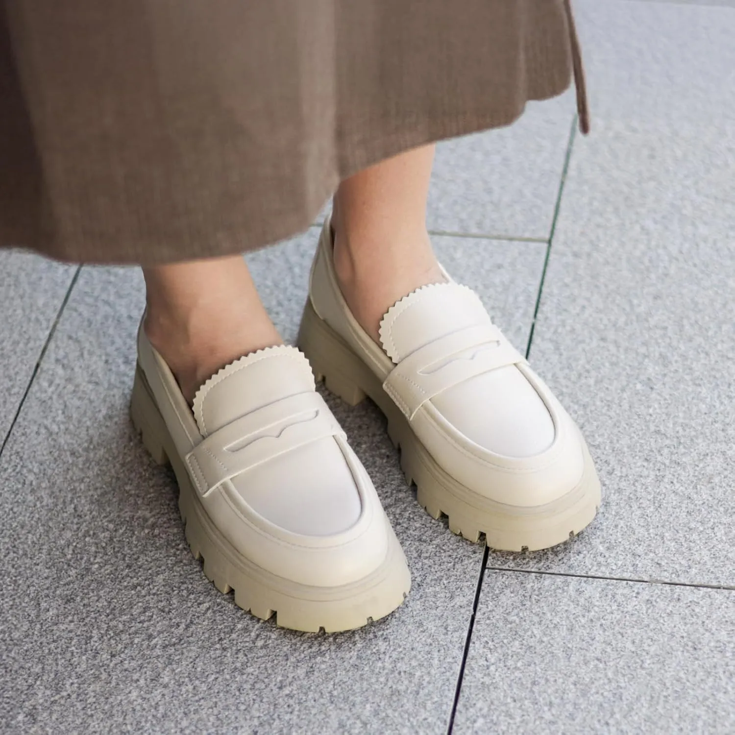 Cestfini Platform Chunky Loafers for Women
