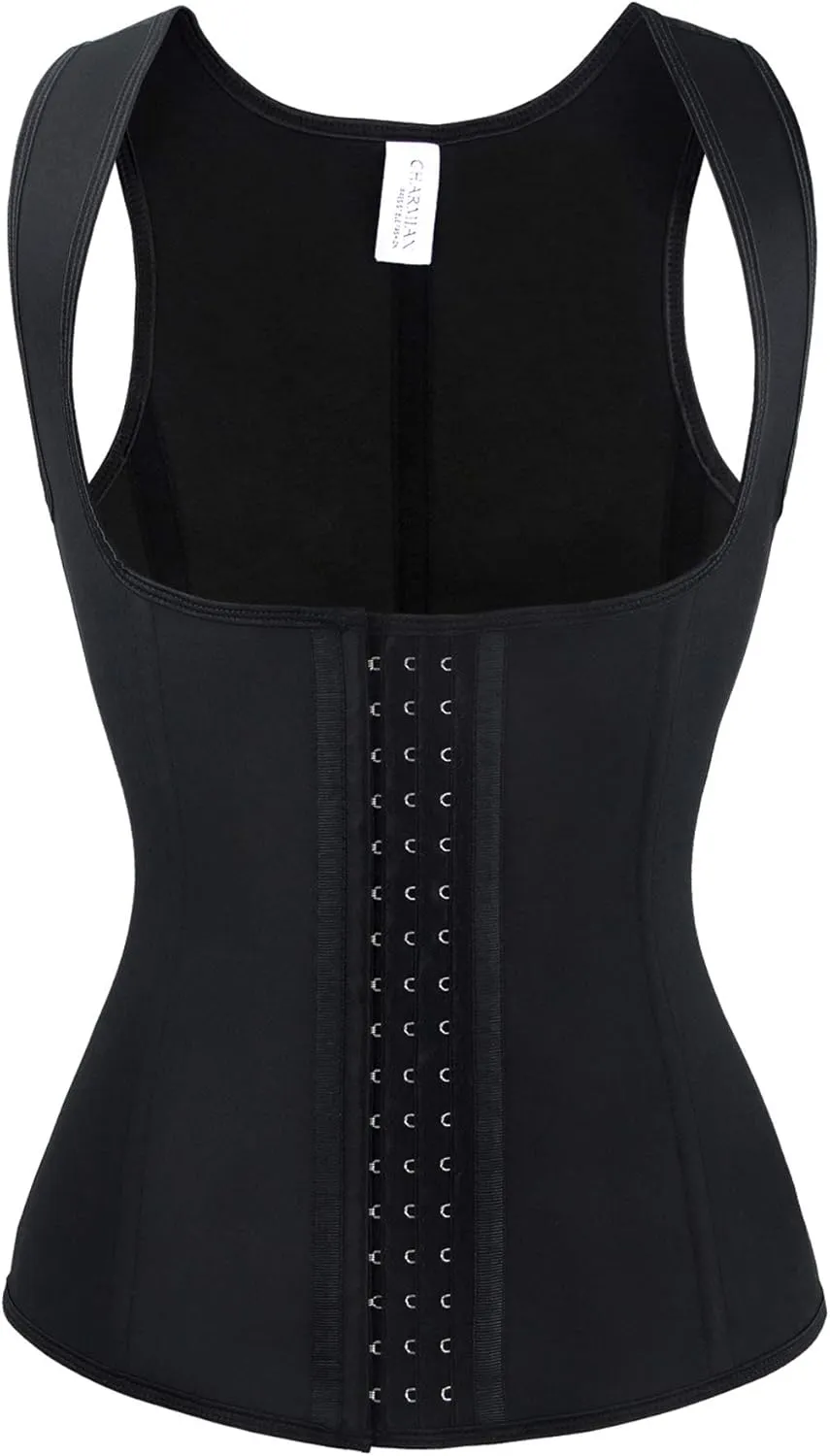 Charmian Women's Latex Underbust Waist Training Steel Boned Shapewear Corset