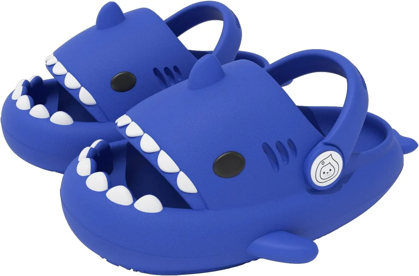 ChayChax Boys Girl Cloud Shark Slides Non-Slip Novelty Open Toe Sandals Extremely Comfy Cushioned Thick Sole Cute Cartoon Shower Slippers Indoor & Outdoor
