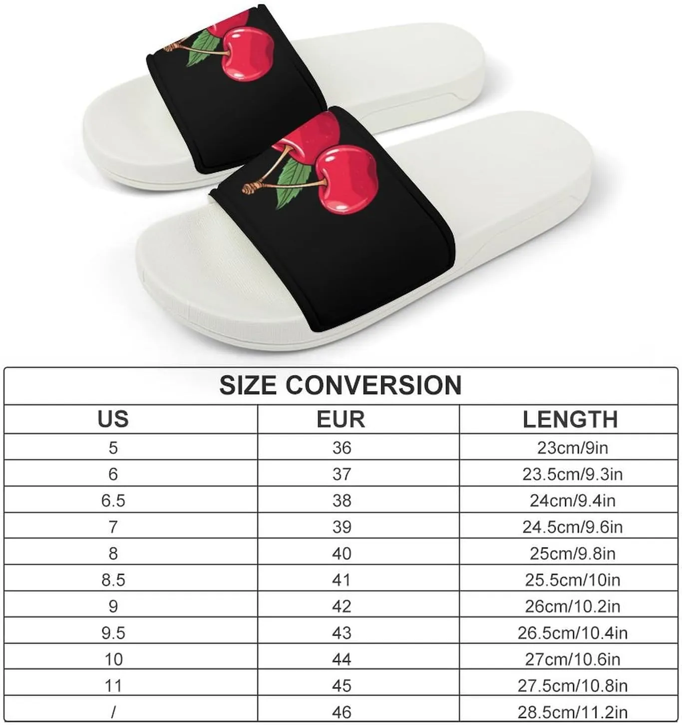 Cherries Open Toe Slippers for Women And Men Non Slip Shower Slippers Home Slippers