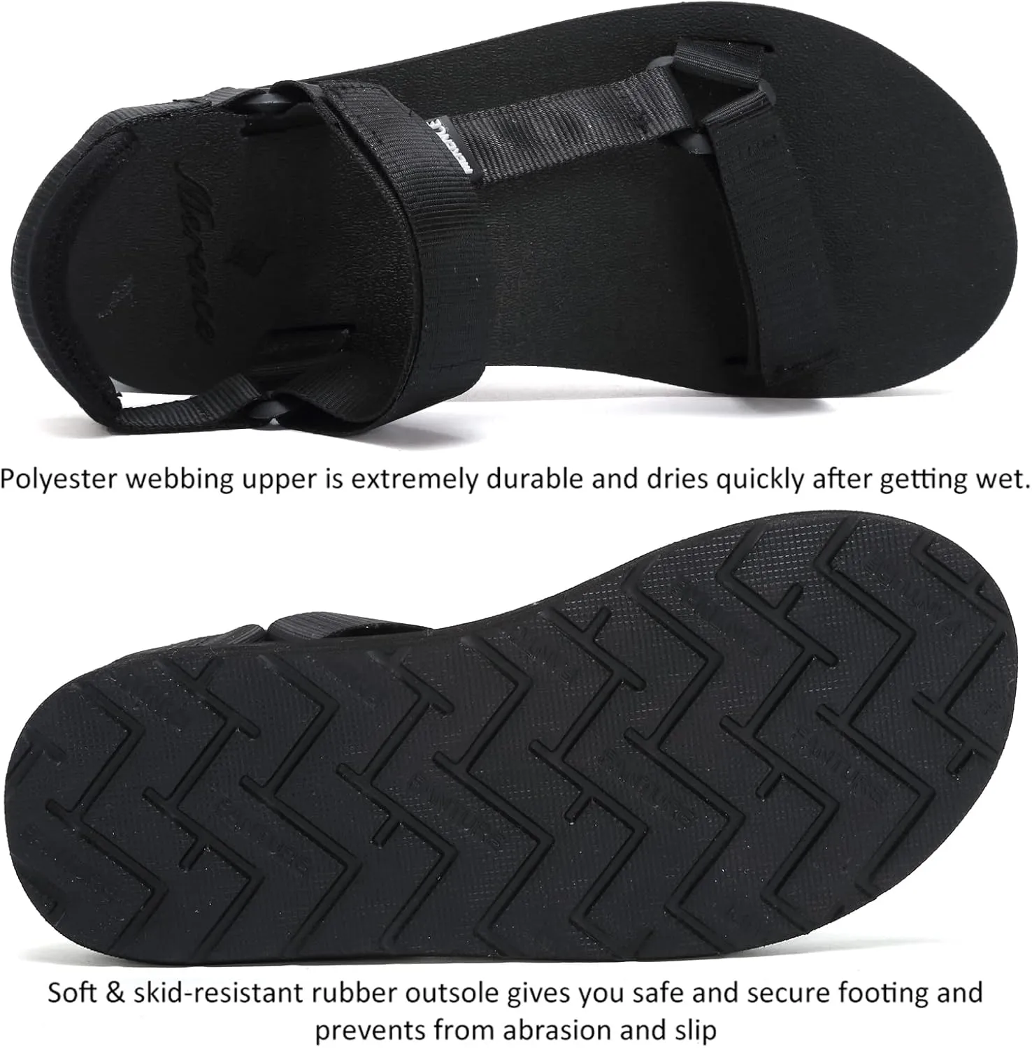 CIOR Women's Sport Sandals Hiking Sandals with Arch Support Yoga Mat Insole Outdoor Light Weight Water Shoes