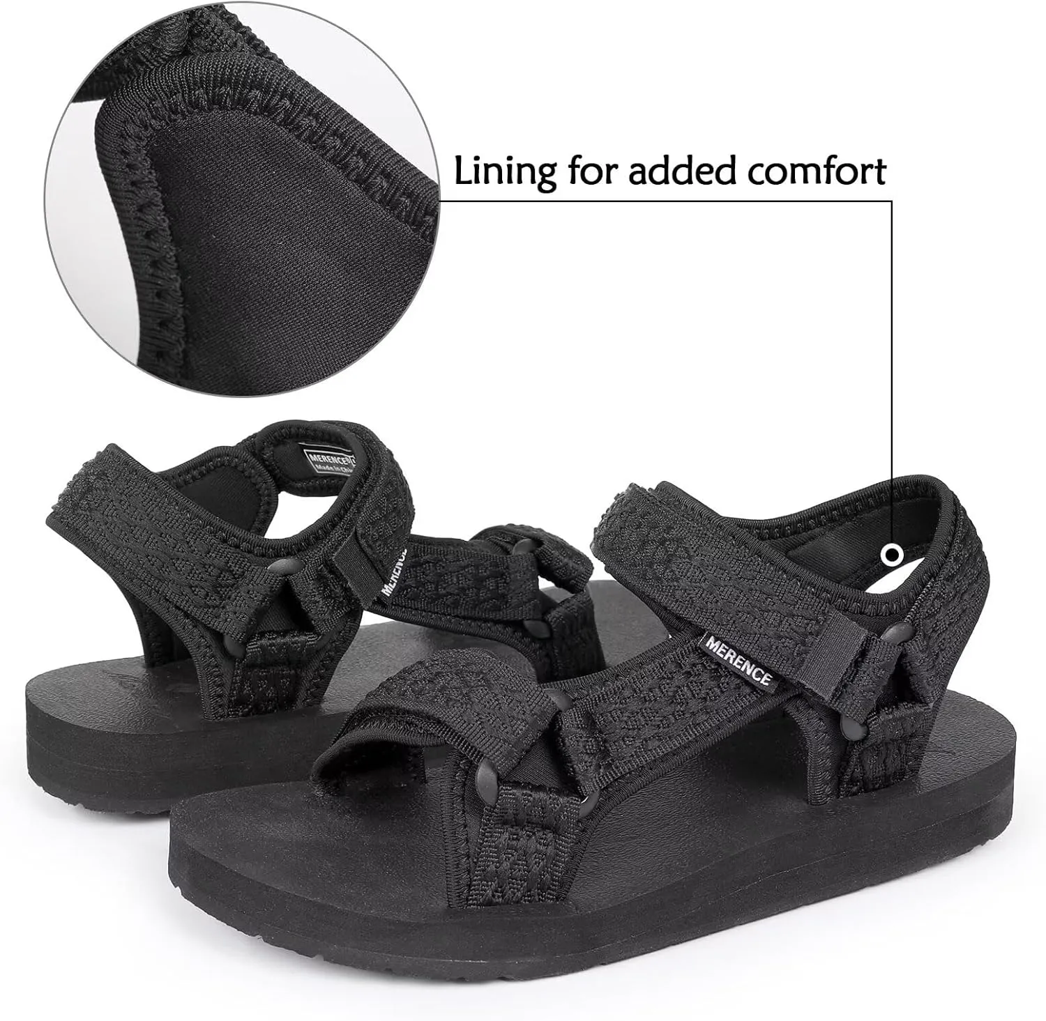 CIOR Women's Sport Sandals Hiking Sandals with Arch Support Yoga Mat Insole Outdoor Light Weight Water Shoes