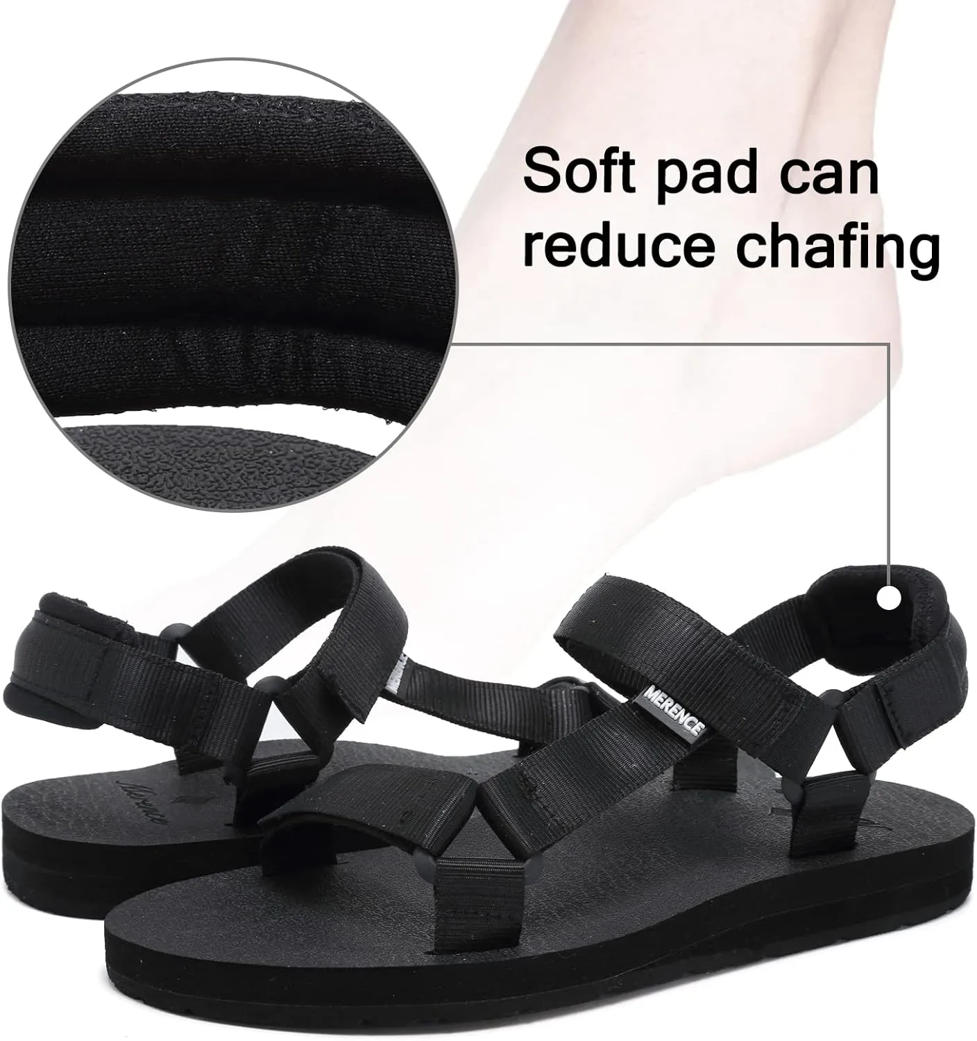CIOR Women's Sport Sandals Hiking Sandals with Arch Support Yoga Mat Insole Outdoor Light Weight Water Shoes