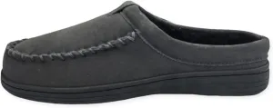 Clarks Men's Open Back Suede Sherpa Lined Clog Slippers, JMH2062 - Indoor/Outdoor Slip-Ons - Comfy & Durable Slides with Soft Plush Lining Cushioned Footbed & Gripped Rubber Outsoles (10 M US, Grey)