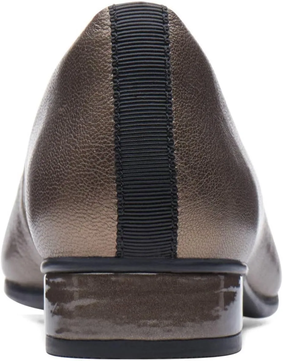 Clarks Womens Juliet Monte Leather Toe Cap Loafers