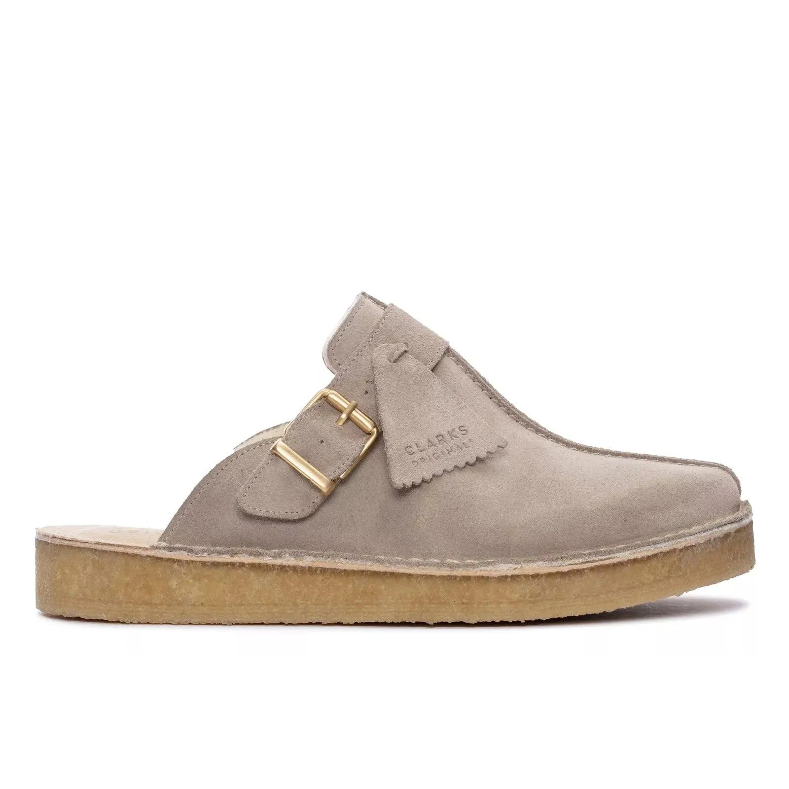 Clarks Women's Trek Mule Beige Suede