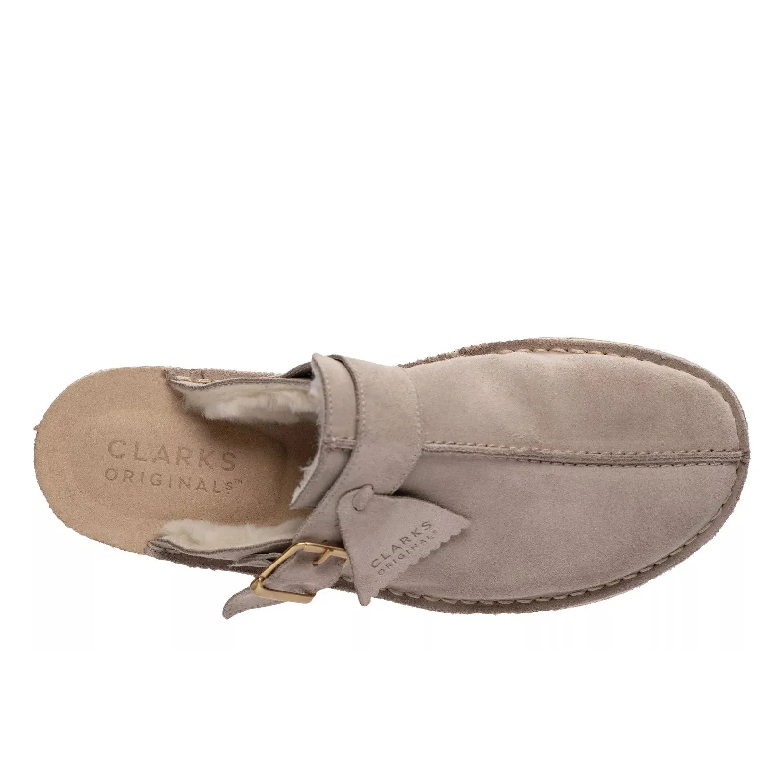 Clarks Women's Trek Mule Beige Suede