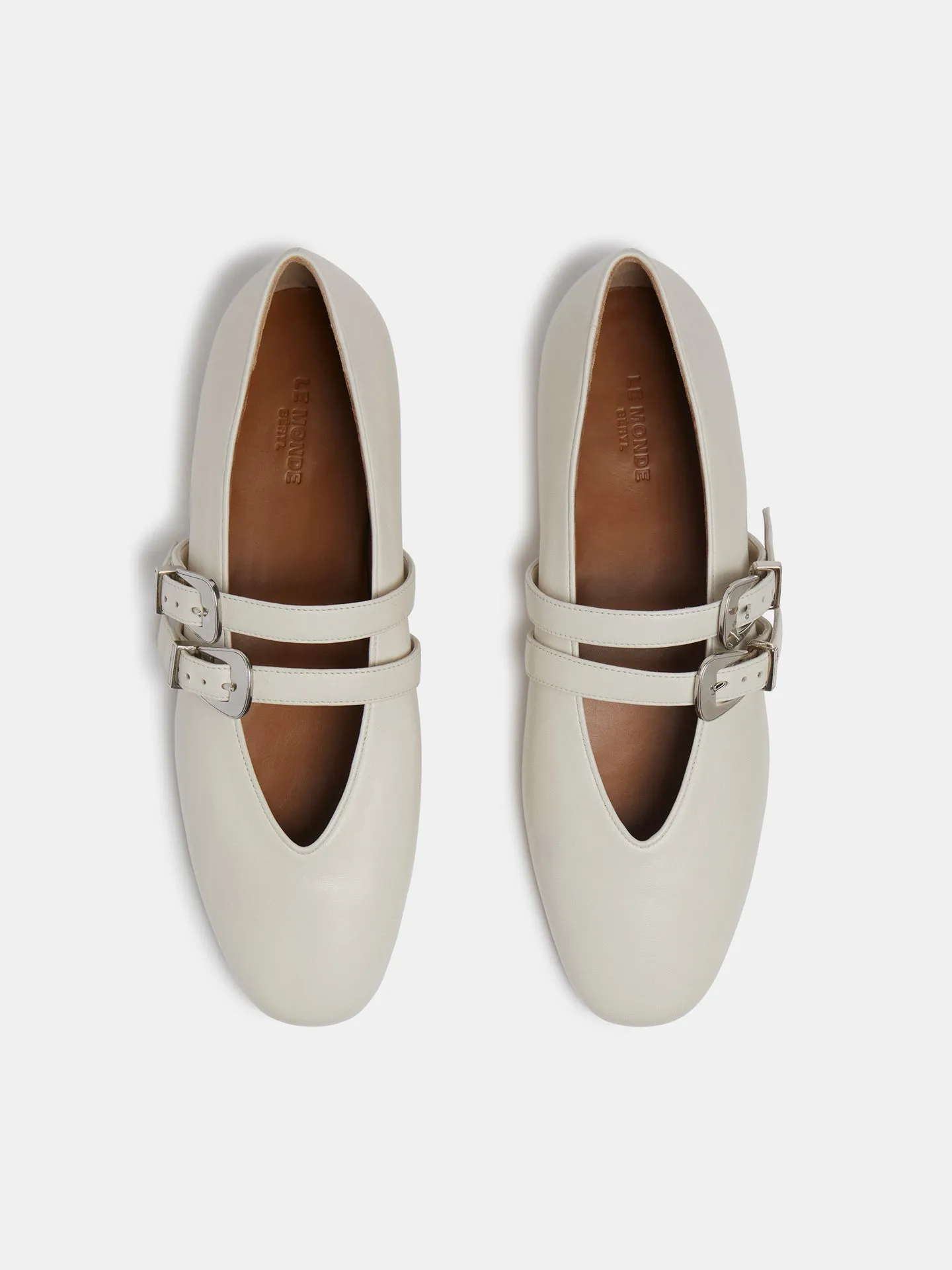 Claudia Slipper / Ecru Leather