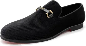 CMM Men's Loafers Velvet Slip on Smoking Slipper Fashion Wedding Shoes