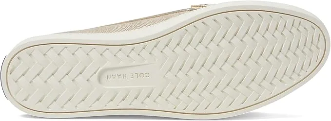 Cole Canvas/Gold Low-priced Leather Gold Natural/Chevron Loafers Haan Quick offer Metallic Nantucket