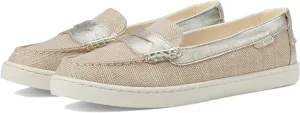 Cole Canvas/Gold Low-priced Leather Gold Natural/Chevron Loafers Haan Quick offer Metallic Nantucket