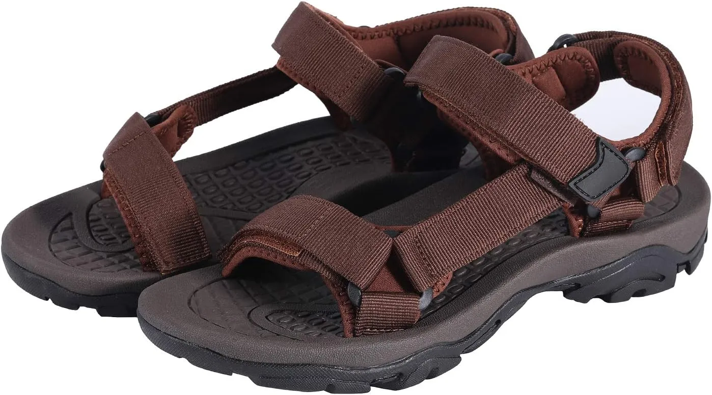 Colgo Men's Sport Sandals Comfort Classic Athletic Hiking Sandals with Arch Support Outdoor Wading Beach Water Shoes