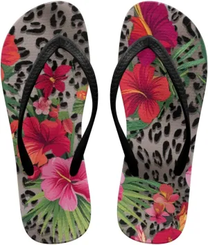 Coloranimal Flip Flops for Women Summer Beach Sandals Flower Flip Flops Thong Sandals Non Slip Women's Flip Flops Bathroom Slippers Y Sandals