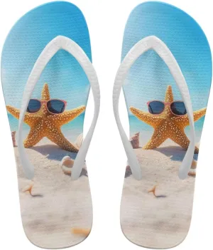 Coloranimal Womens Flip Flops Summer Beach Sandals Non Slip Flip Flops Thong Sandals for Women Lightweight Ladies Slip On Summer Slippers