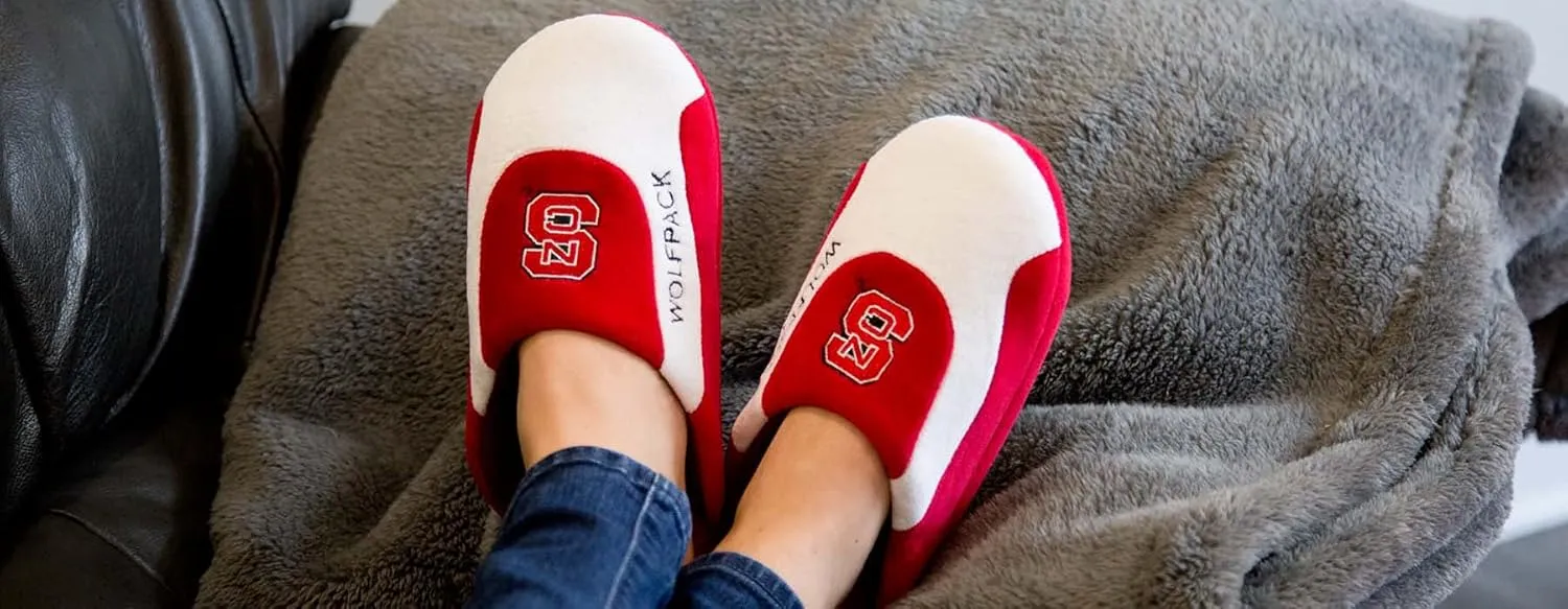 Comfy Feet NCAA Low Pro Stripe Slip On Slippers