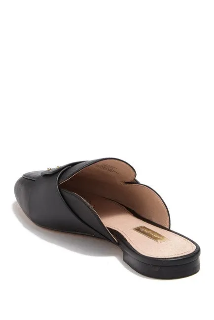 Convenient delivery Louise studded Loafer Mule-BLACK penny Women's Cie strap et Quick resolution toe Charriet squared