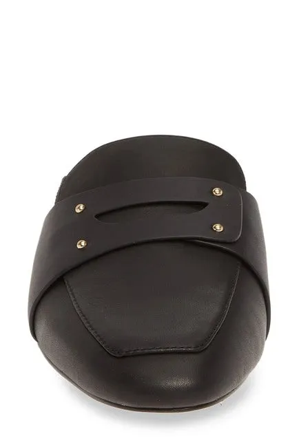 Convenient delivery Louise studded Loafer Mule-BLACK penny Women's Cie strap et Quick resolution toe Charriet squared