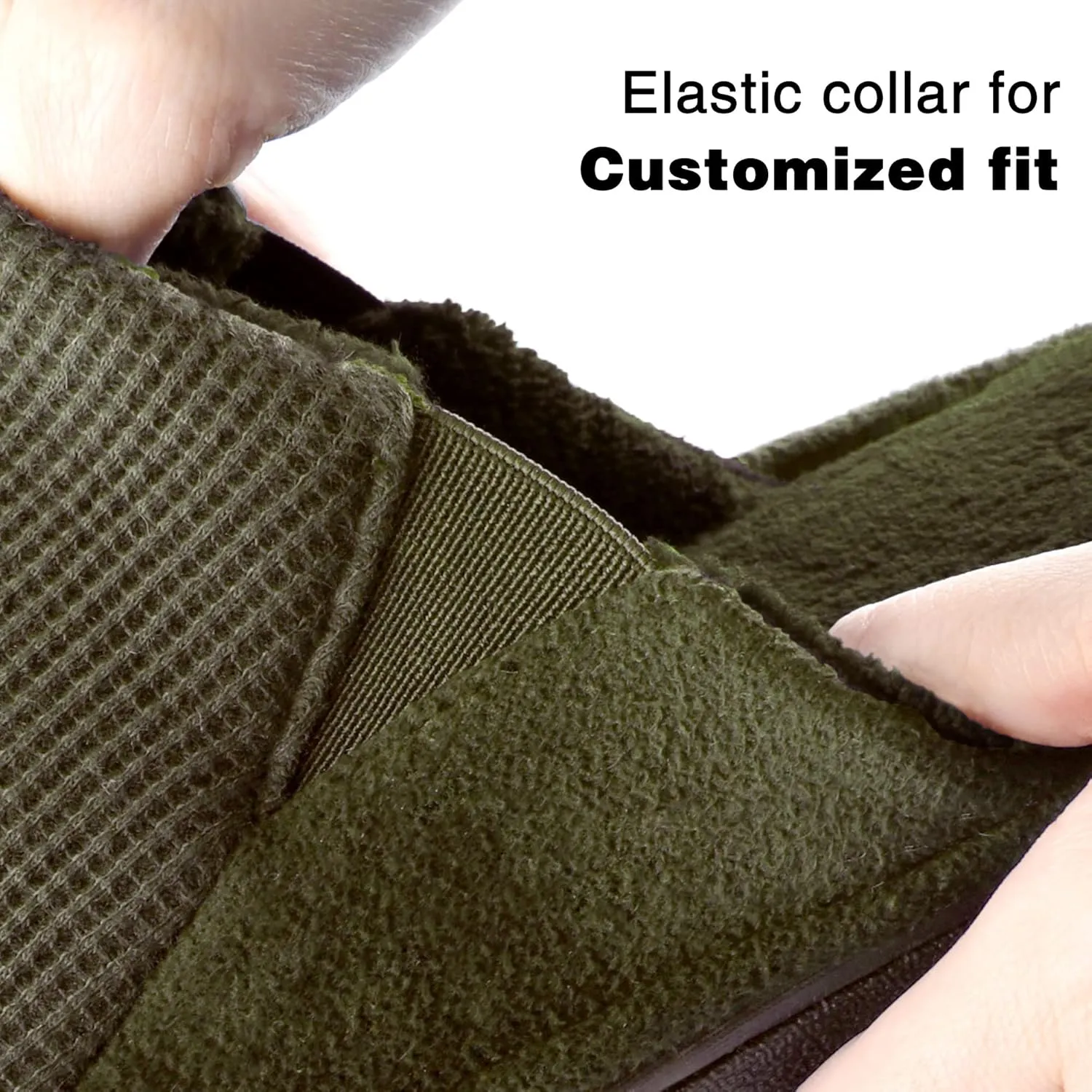 Cozy Men's Open Toe House Slippers Memory Foam,Comfy Slip On Indoor Slippers for Men Breathable, Non-Slip Soft Bedroom Home Slippers Lightweight