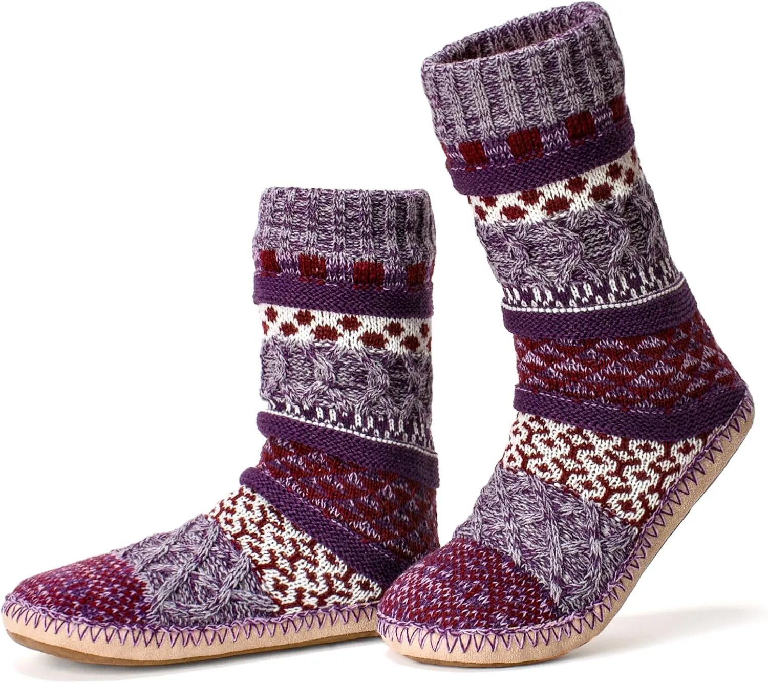 Cozylook Womens Fuzzy Slipper Socks with Grips Winter Warm Cabin Socks Non Slip, Christmas Gifts for Women Wife Mom Grandma