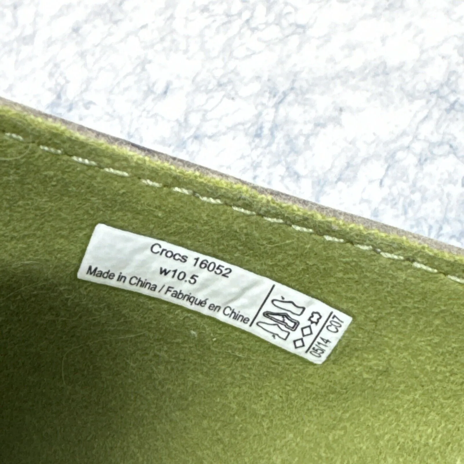 Crocs Cobbler 2.0 Womens Slip On Casual Mule Clog Olive Brown Leather Sz 7 16052