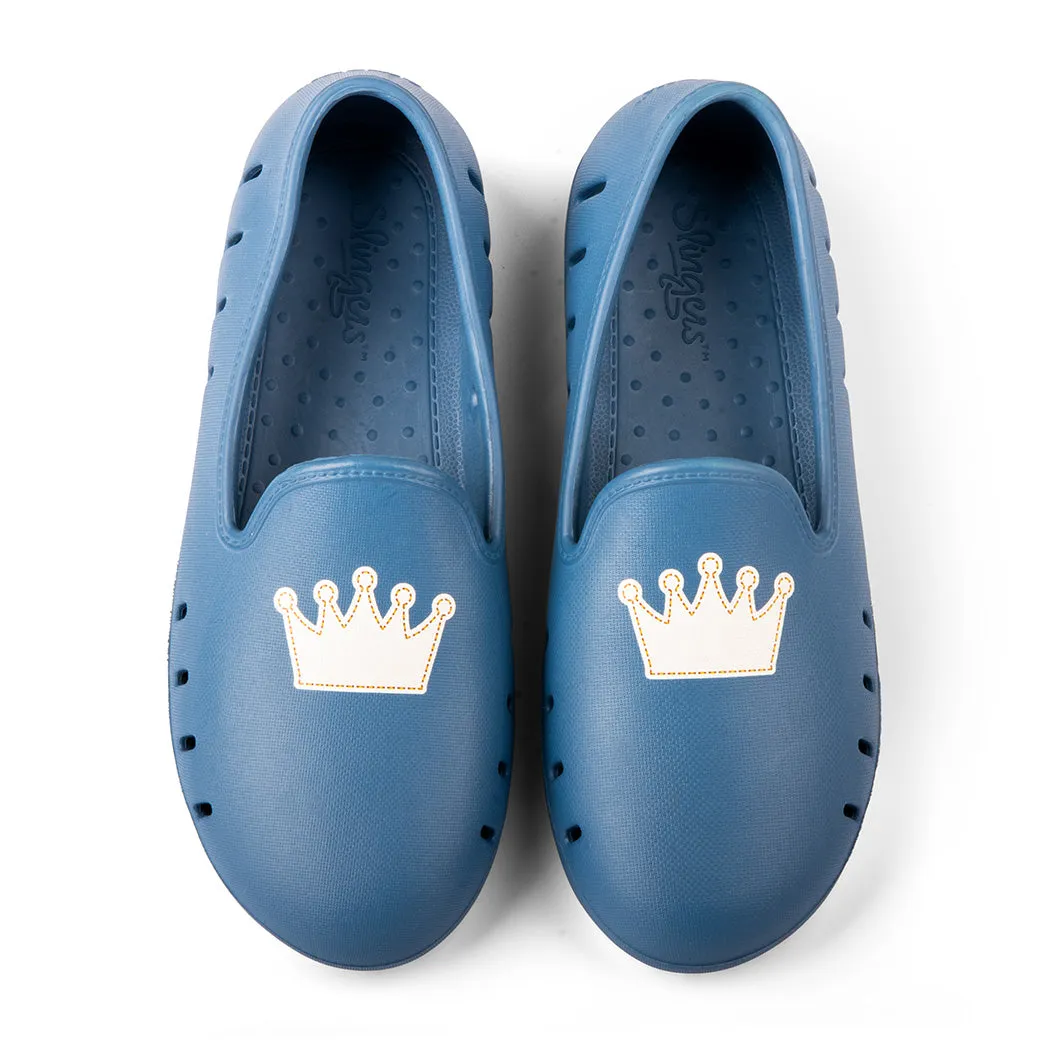 Cruise Loafer Kids - Captain Blue Crown print / Waterproof