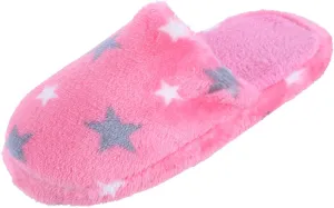 CTM Girl's Night Star Slip On Slippers