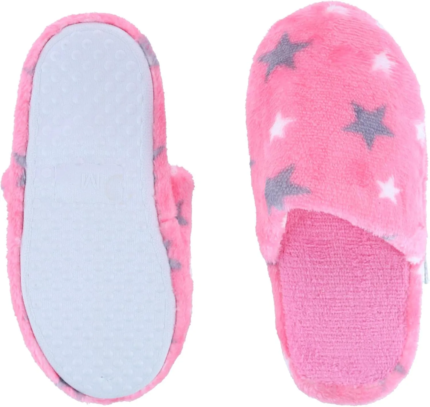 CTM Girl's Night Star Slip On Slippers