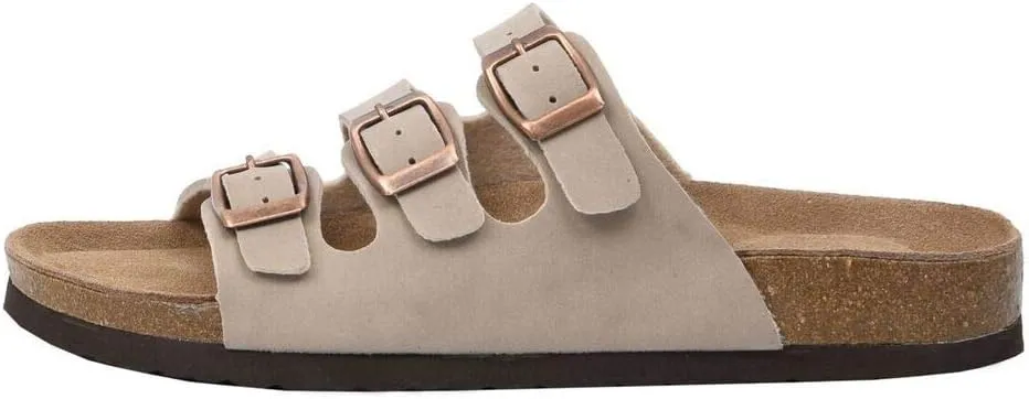 CUSHIONAIRE Women's Lela Cork footbed Sandal with  Comfort