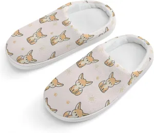 Cute Fennec Fox Cute Slippers For Girls Boys Anti Slip House Slipper Warm Shoes For Indoor Outdoor