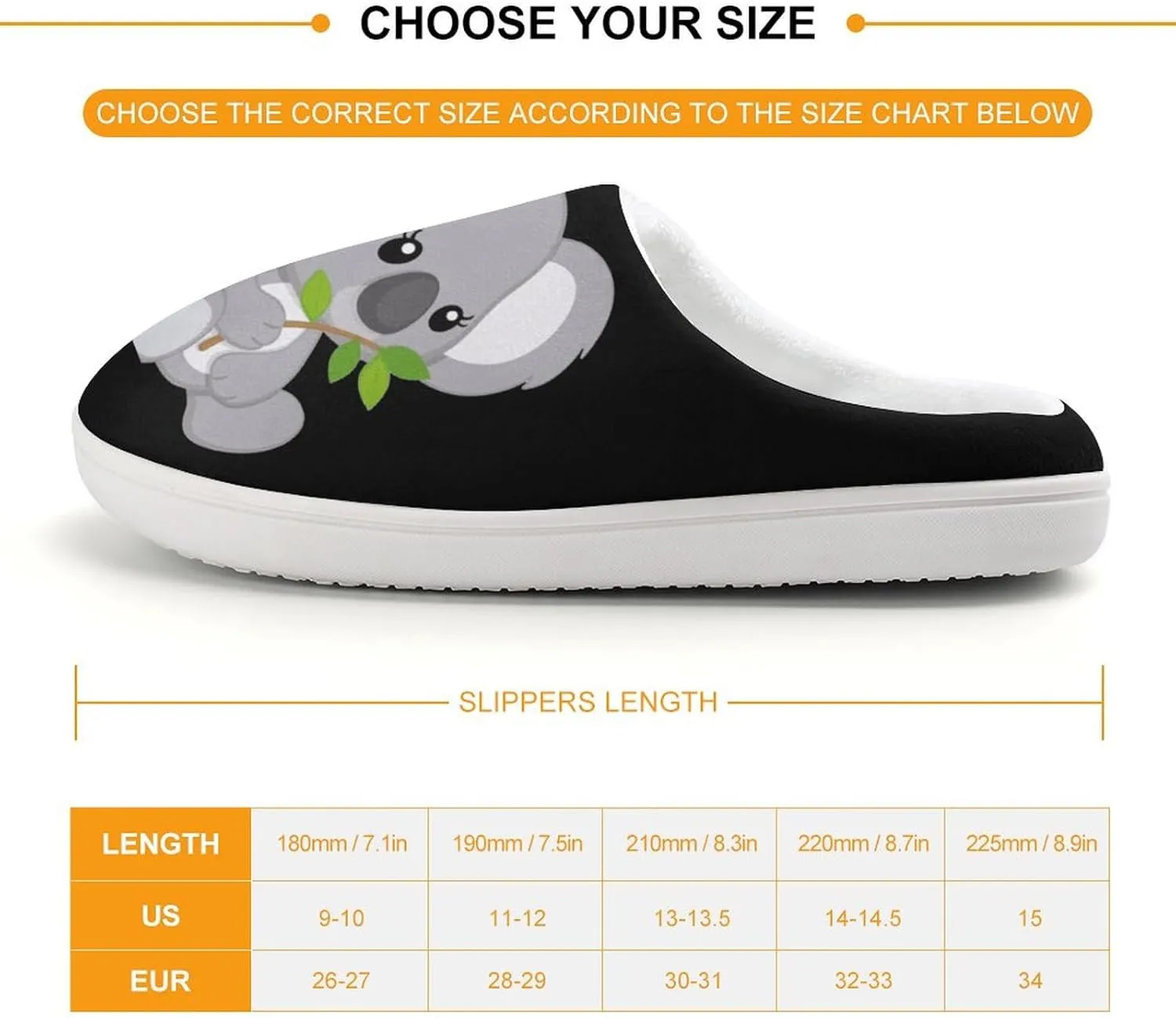 Cute Koala Cute Slippers For Girls Boys Anti Slip House Slipper Warm Shoes For Indoor Outdoor