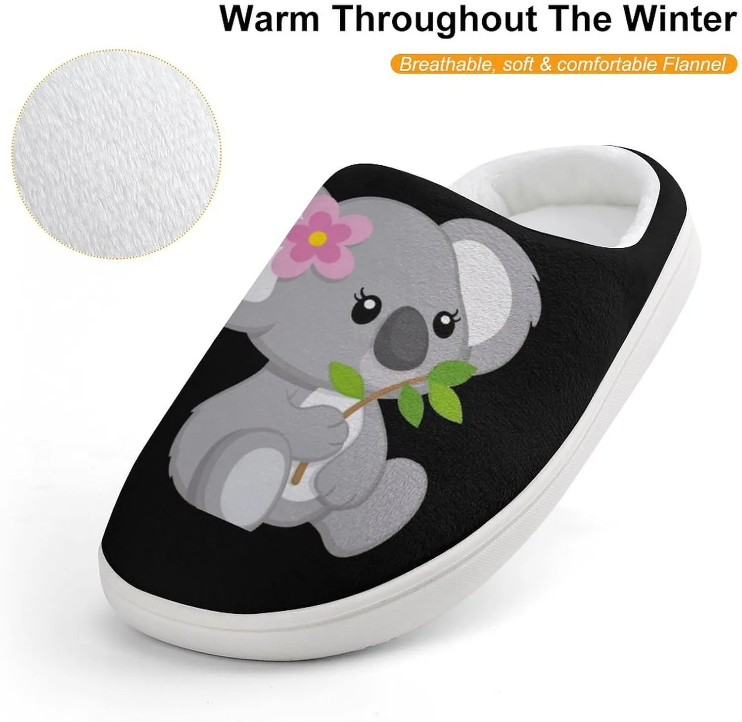 Cute Koala Cute Slippers For Girls Boys Anti Slip House Slipper Warm Shoes For Indoor Outdoor