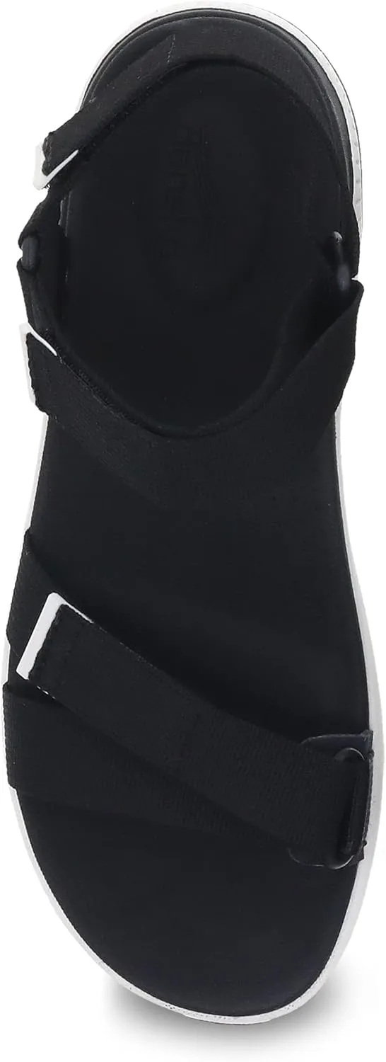 Dansko Racquel Fully Adjustable Sport Sandal for Women – Lightweight EVA Midsole and Rubber Outsole – Natural Arch Technology for Added Support – Hook and Loop Closures