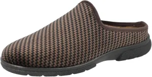 DB Shoes Men's 6V Fit Slip-On Stylish Mule in Brown, Sizes 6 to 12