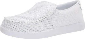 DC Men's Villain 2 Casual Slip On Skate Shoe Slipper, White, 7
