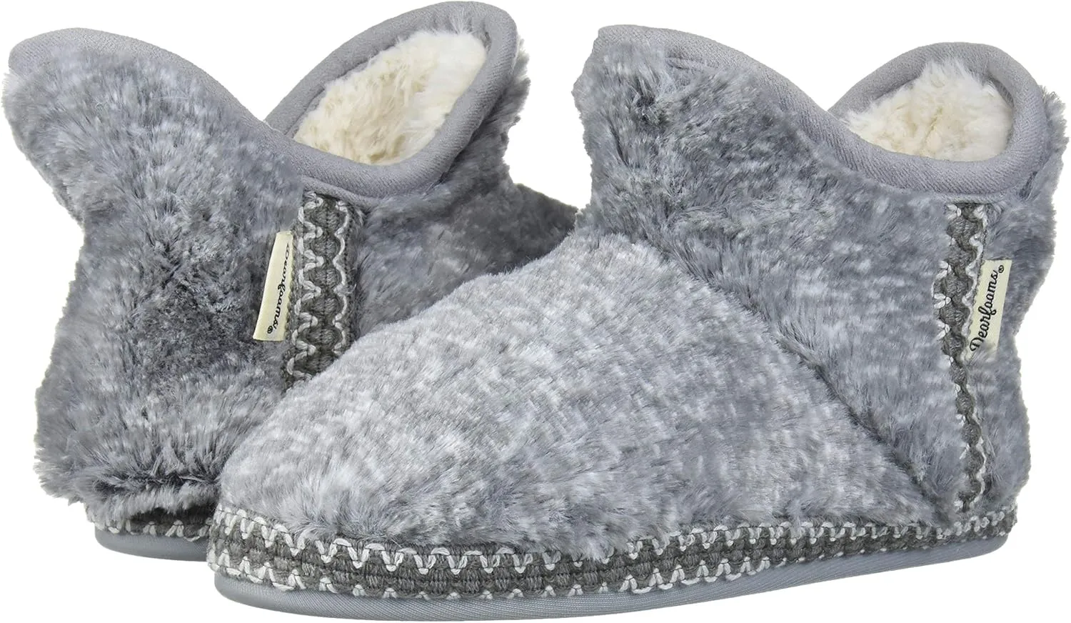 Dearfoams Kids' Charlotte Furry Bootie Slipper