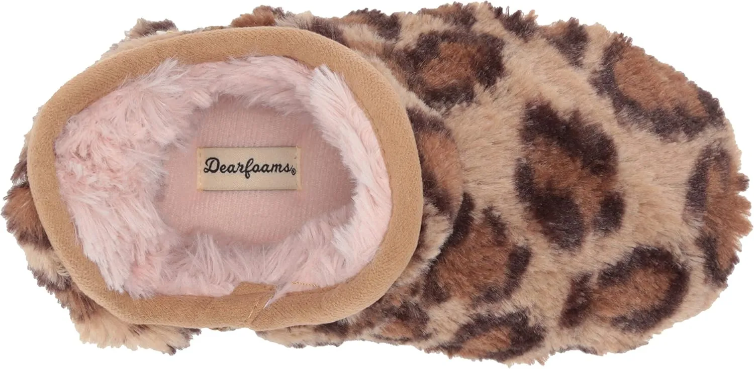 Dearfoams Kids' Charlotte Furry Bootie Slipper
