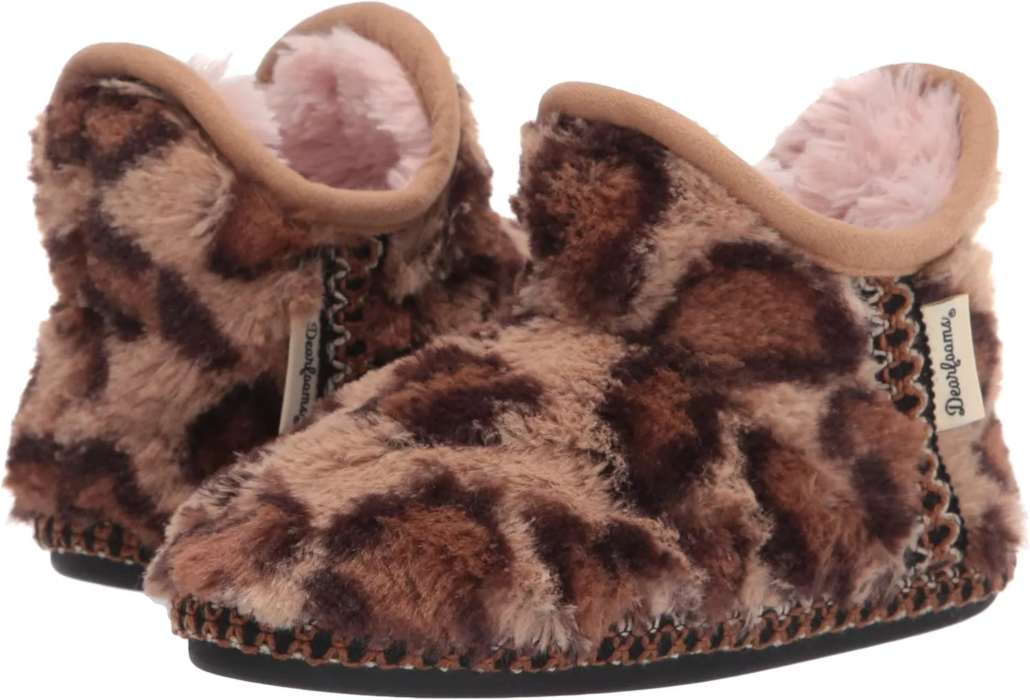 Dearfoams Kids' Charlotte Furry Bootie Slipper
