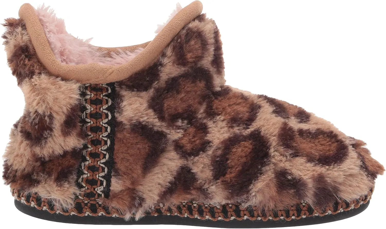 Dearfoams Kids' Charlotte Furry Bootie Slipper