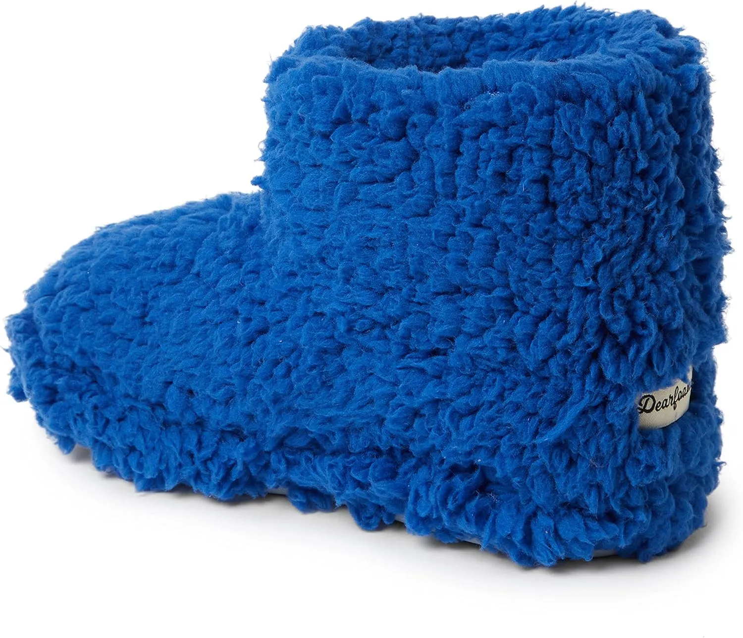 Dearfoams Kids' Tate Washable Fuzzy Bootie Slipper