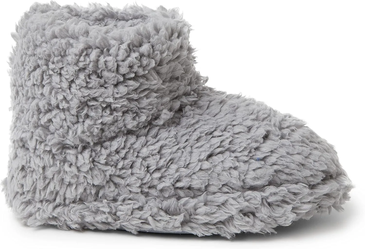 Dearfoams Kids' Tate Washable Fuzzy Bootie Slipper