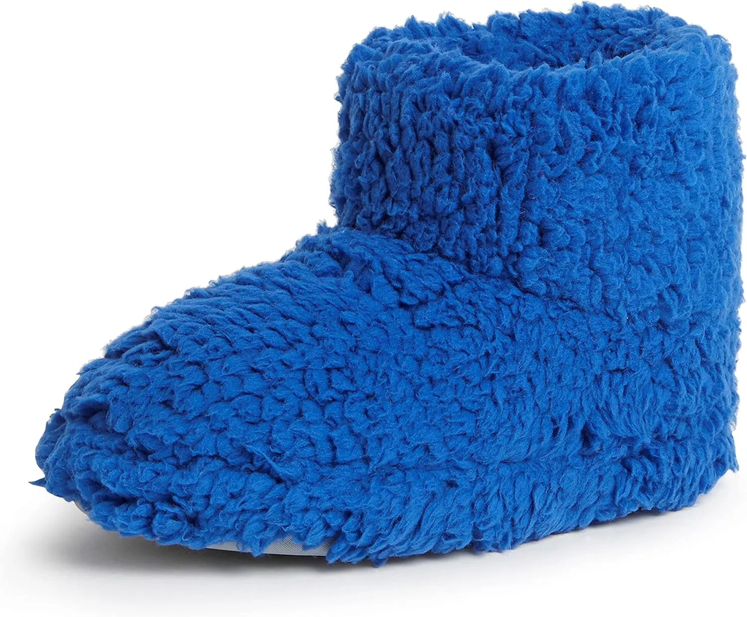 Dearfoams Kids' Tate Washable Fuzzy Bootie Slipper