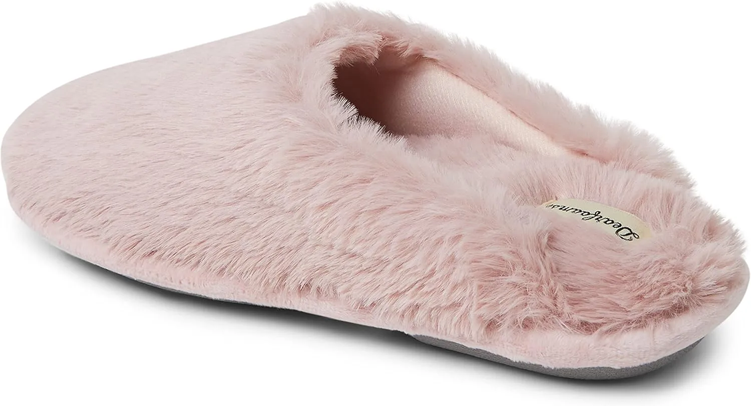 Dearfoams Kids' Washable Brin Pile Scuff Slipper