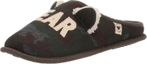 Dearfoams Men's Lil Bear Adult Clog Slipper