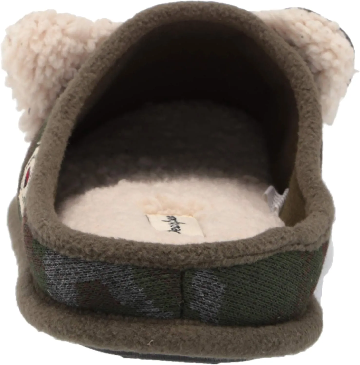Dearfoams Men's Lil Bear Adult Clog Slipper