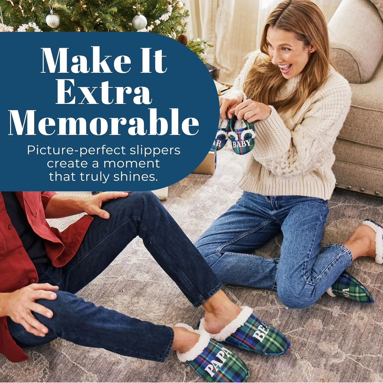 Dearfoams Men's Papa Bear Slipper