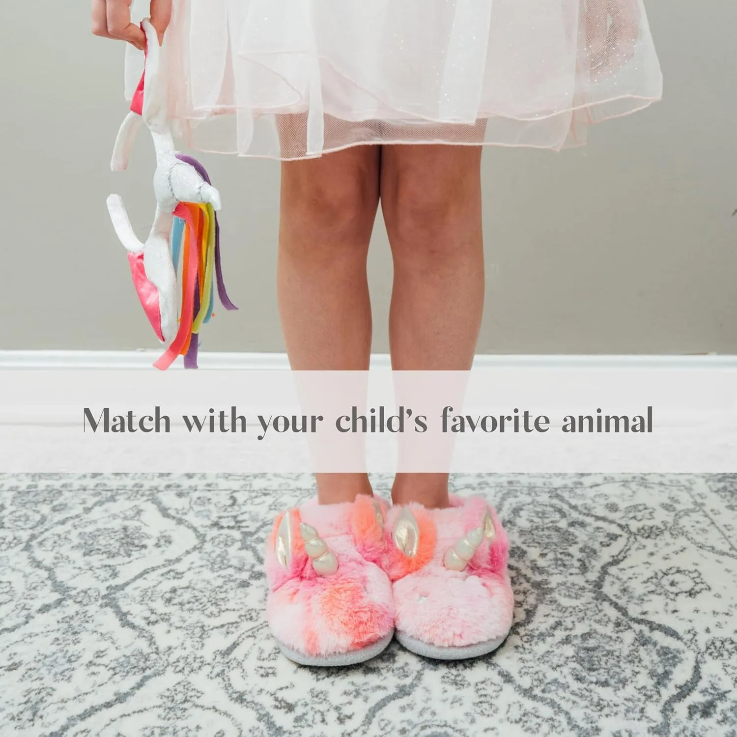 Dearfoams Toddler & Kids' Cute Shark, Cow, Unicorn, Dog, Dinosaur and Animal Critter Slippers