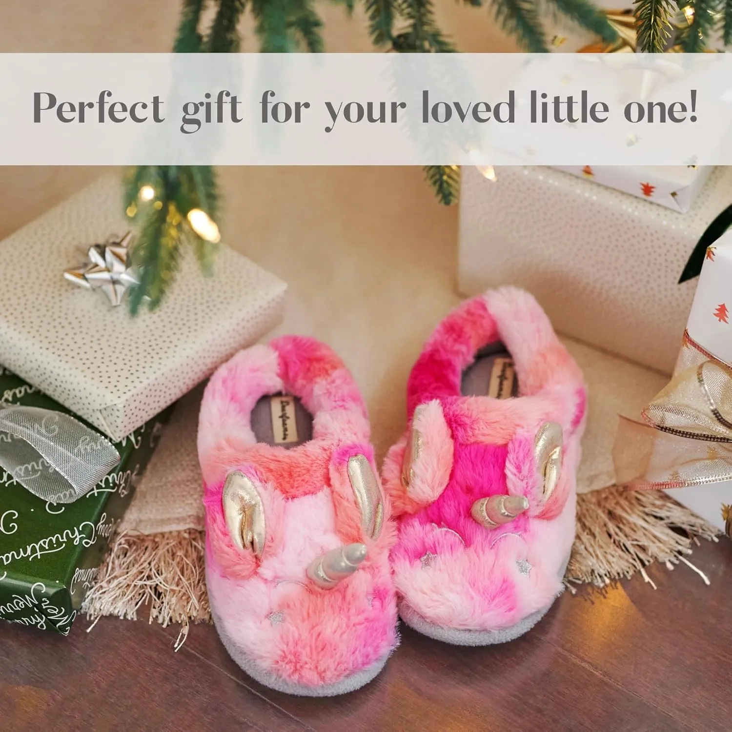 Dearfoams Toddler & Kids' Cute Shark, Cow, Unicorn, Dog, Dinosaur and Animal Critter Slippers