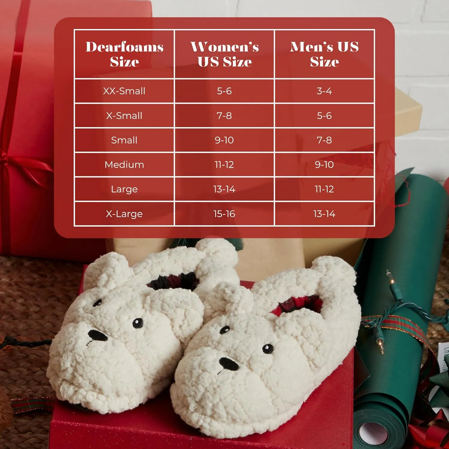Dearfoams Unisex-Adult Matching Family Holiday Christmas Reindeer & Turkey Scuff Slipper