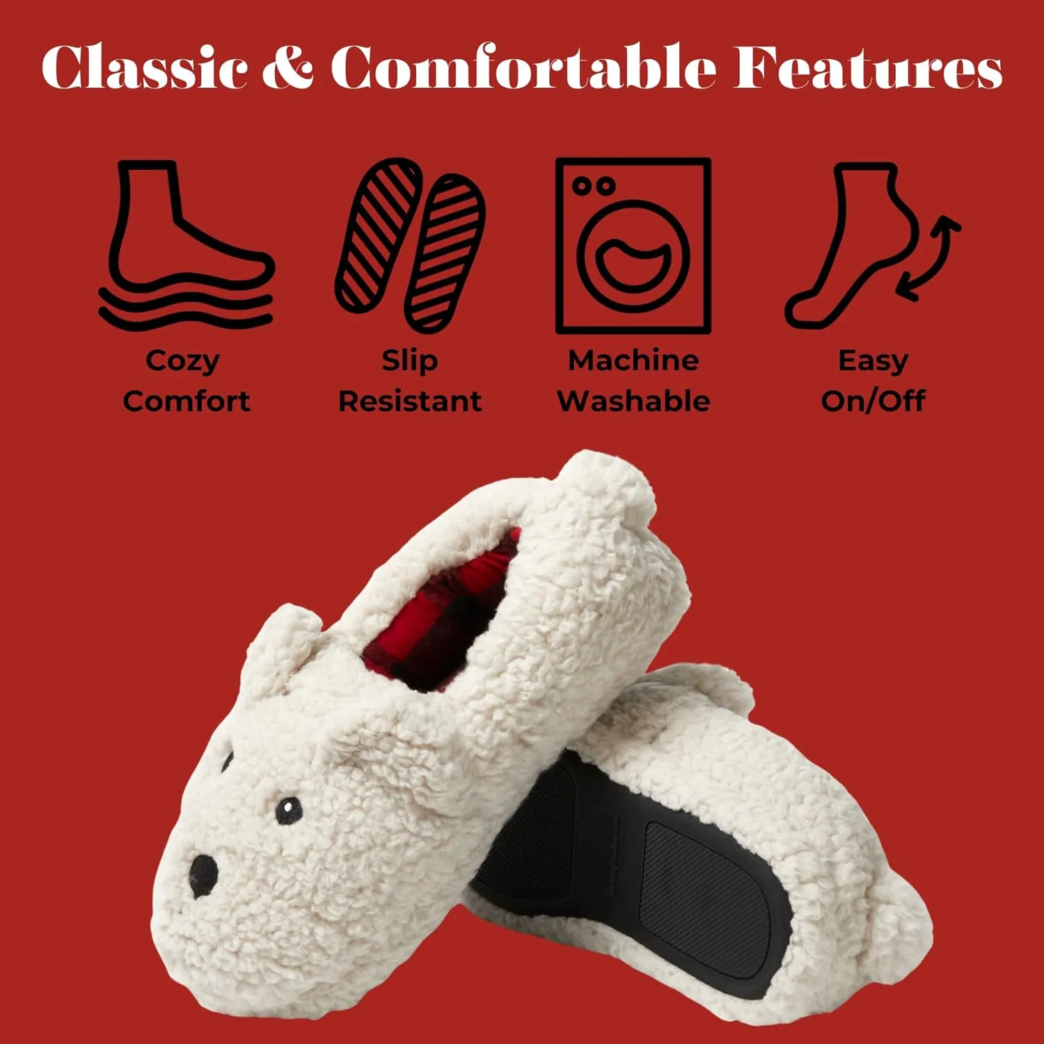 Dearfoams Unisex-Adult Matching Family Holiday Christmas Reindeer & Turkey Scuff Slipper